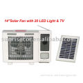 energy saving solar fan with TV